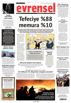 EVRENSEL 13 Ağustos 2025 Gazete Manşeti Küçük