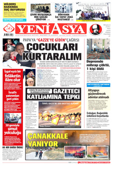 YENİ ASYA 13 Ağustos 2025 Gazete Manşeti Küçük