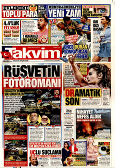 TAKVİM 13 Ağustos 2025 Gazete Manşeti Küçük