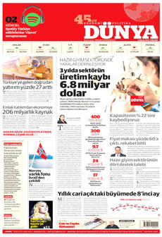 DÜNYA 13 Ağustos 2025 Gazete Manşeti Küçük