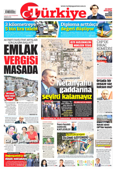 TÜRKİYE GAZETESİ 4 Eylül 2025 Gazete Manşeti Küçük