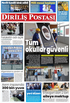 DİRİLİŞ POSTASI 4 Eylül 2025 Gazete Manşeti Küçük