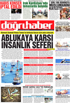 DOĞRU HABER 4 Eylül 2025 Gazete Manşeti Küçük