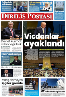 DİRİLİŞ POSTASI 24 Eylül 2025 Gazete Manşeti Küçük