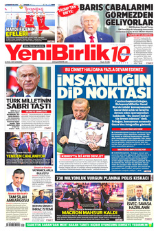 YENİBİRLİK 24 Eylül 2025 Gazete Manşeti Küçük