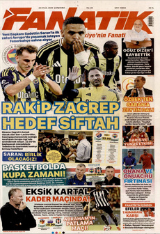 FANATİK 24 Eylül 2025 Gazete Manşeti Küçük