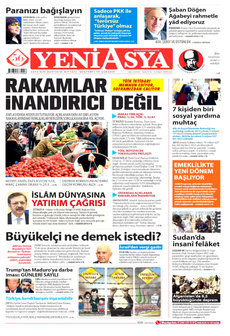 YENİ ASYA 4 Kasım 2025 Gazete Manşeti Küçük