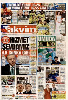 TAKVİM 4 Kasım 2025 Gazete Manşeti Küçük