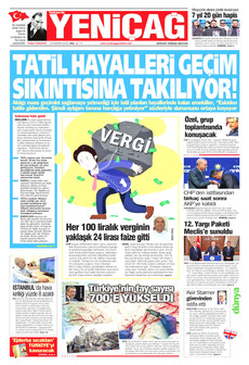 YENİÇAĞ 23 Haziran 2026 Gazete Manşeti Küçük