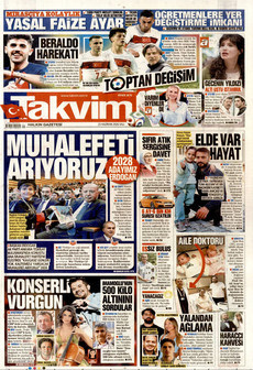 TAKVİM 23 Haziran 2026 Gazete Manşeti Küçük