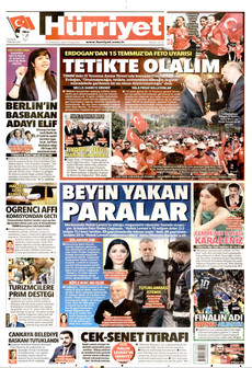 HÜRRİYET 16 Temmuz 2026 Gazete Manşeti Küçük