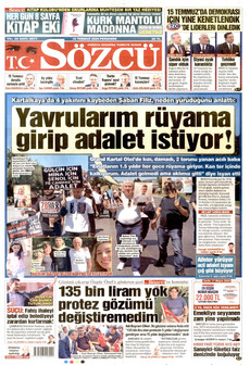 SÖZCÜ 16 Temmuz 2026 Gazete Manşeti Küçük