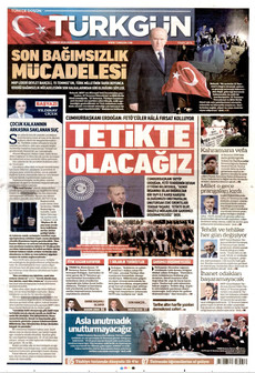 TÜRKGÜN 16 Temmuz 2026 Gazete Manşeti Küçük