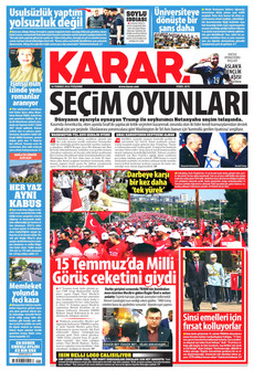 KARAR 16 Temmuz 2026 Gazete Manşeti Küçük