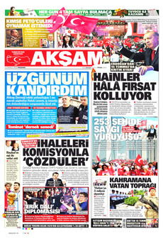 AKŞAM 16 Temmuz 2026 Gazete Manşeti Küçük