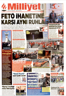 MİLLİYET 16 Temmuz 2026 Gazete Manşeti Küçük