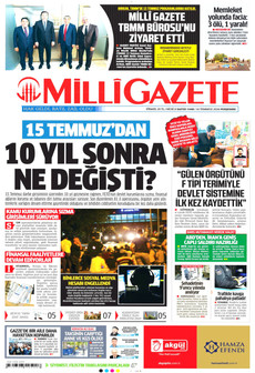 MİLLİ GAZETE 16 Temmuz 2026 Gazete Manşeti Küçük