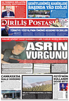 DİRİLİŞ POSTASI 16 Temmuz 2026 Gazete Manşeti Küçük