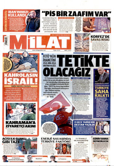 MİLAT 16 Temmuz 2026 Gazete Manşeti Küçük