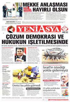 YENİ ASYA 9 Ağustos 2026 Gazete Manşeti Küçük